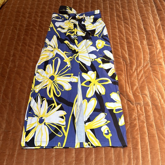 Anthropologie WHIT TWO Matira floral tie back pencil skirt size 6 nwot - Picture 3 of 5